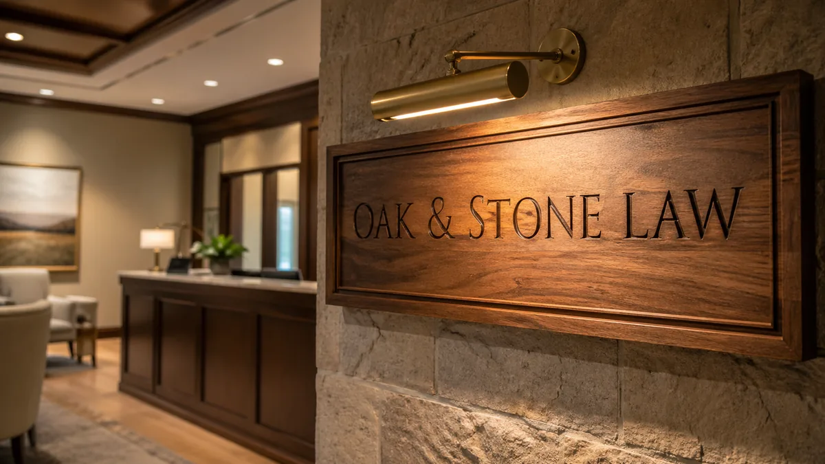 Custom family name wood sign with last name and established date — laser-cut Baltic birch, Lumberthing fabrication