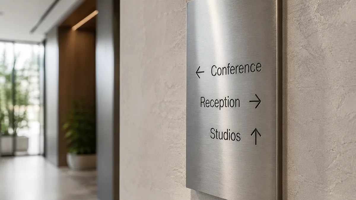 Custom street name sign in laser-cut Baltic birch with personalized street name — Lumberthing custom signs